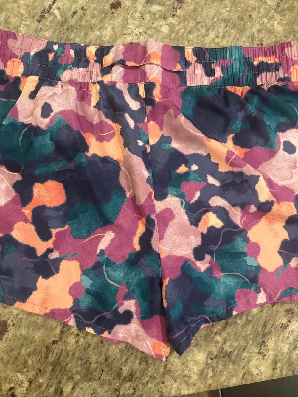 Bundle Gray Athletic Shorts and Pink, Teal & Orange Floral shorts- Reebok/Avia